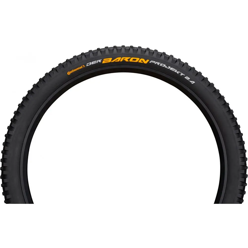 Покрышка бескамерная Continental Der Baron Projekt, 29"x2.40, 60-622, черная, складная, BlackChili, ProTection Apex, Skin, 1000гр., черная