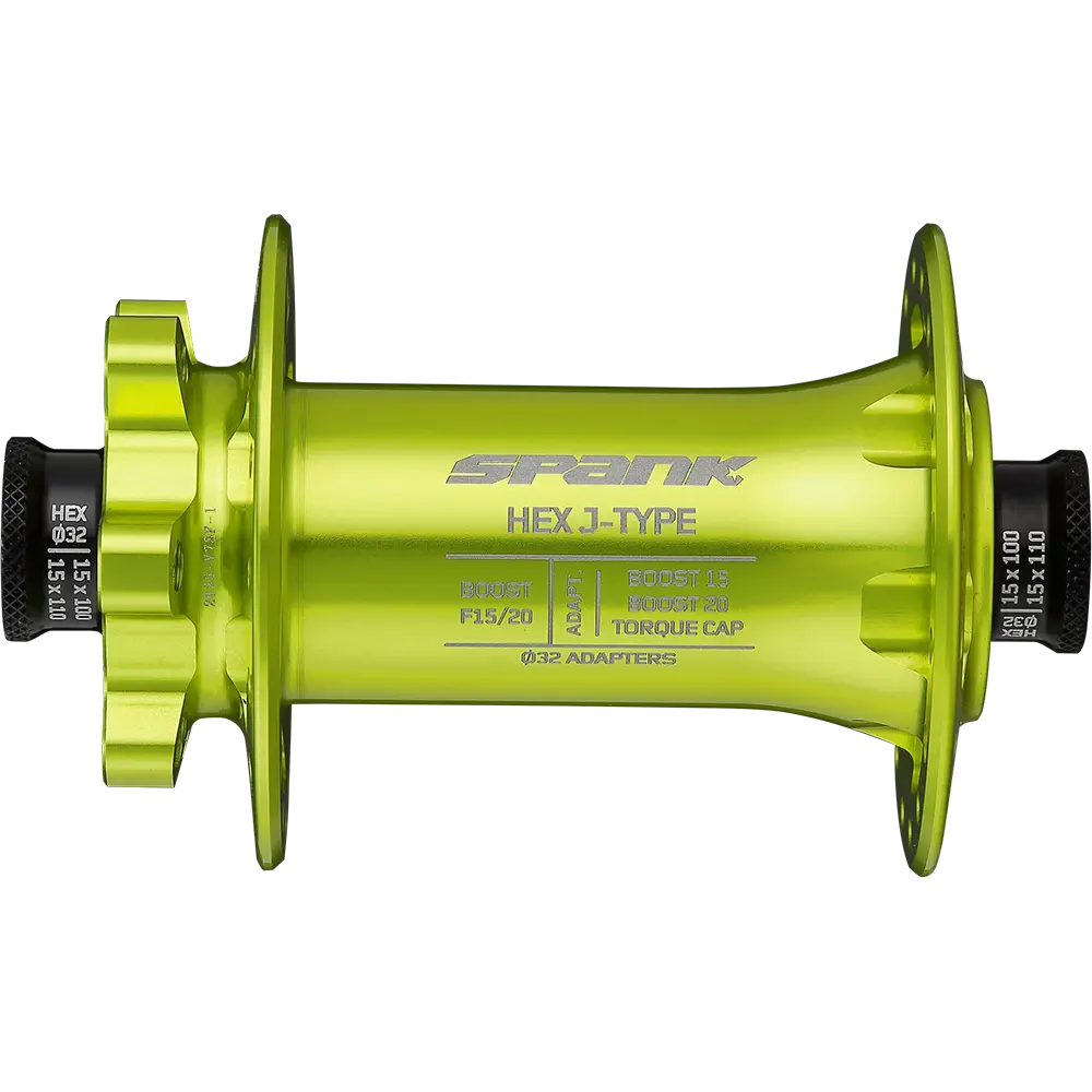  Втулка передня SPANK HEX J-TYPE Boost F15/20, Green