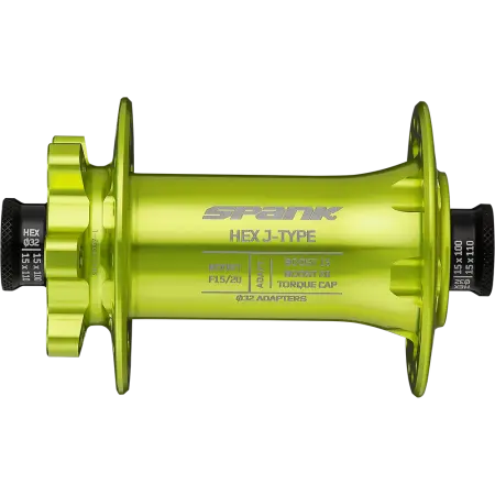  Втулка передня SPANK HEX J-TYPE Boost F15/20, Green