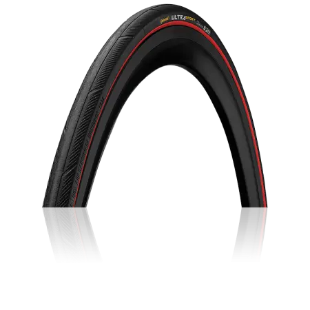 Покришка Continental Ultra III Sport 28 " / 700 x 23C Чорна / червона, складна, skin