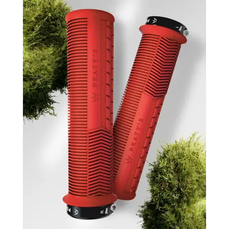 Гріпси Peaty's Monarch Grip Mushroom, Thin 30>32mm, Trail Comfort, Red