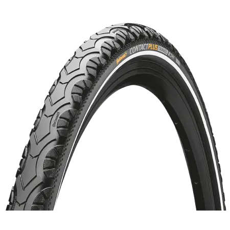 Покрышка Continental Contact Plus Travel, 28" | 700 X 42C | 28 X 1.60, черная, не складная, светоотражающая
