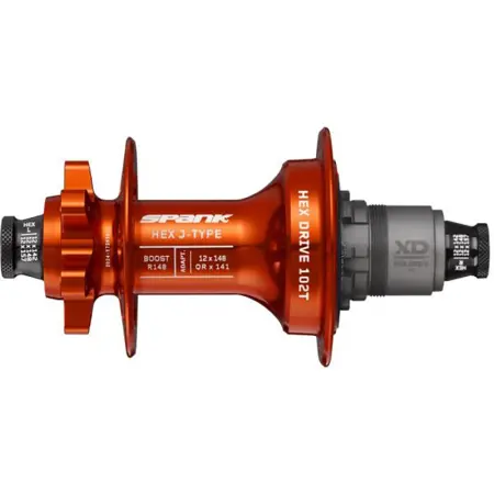  Втулка задня SPANK HEX J-Type Boost R148 XD 32H, Orange