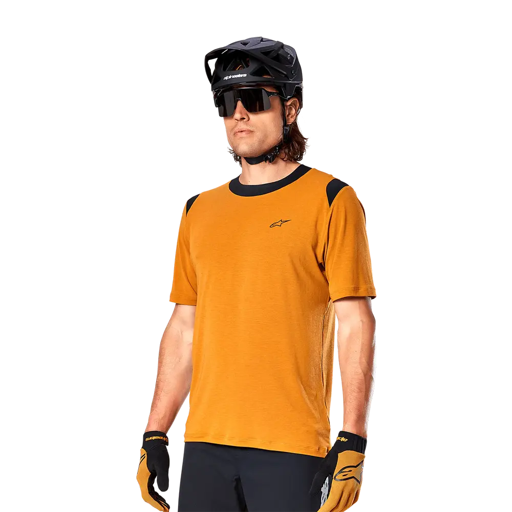  Джерсі Alpinestars A-DURA DRI WOOL SS JERSEY DARK GOLD, XXL