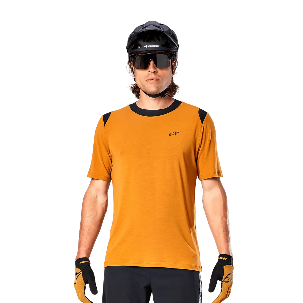  Джерсі Alpinestars A-DURA DRI WOOL SS JERSEY DARK GOLD, XXL