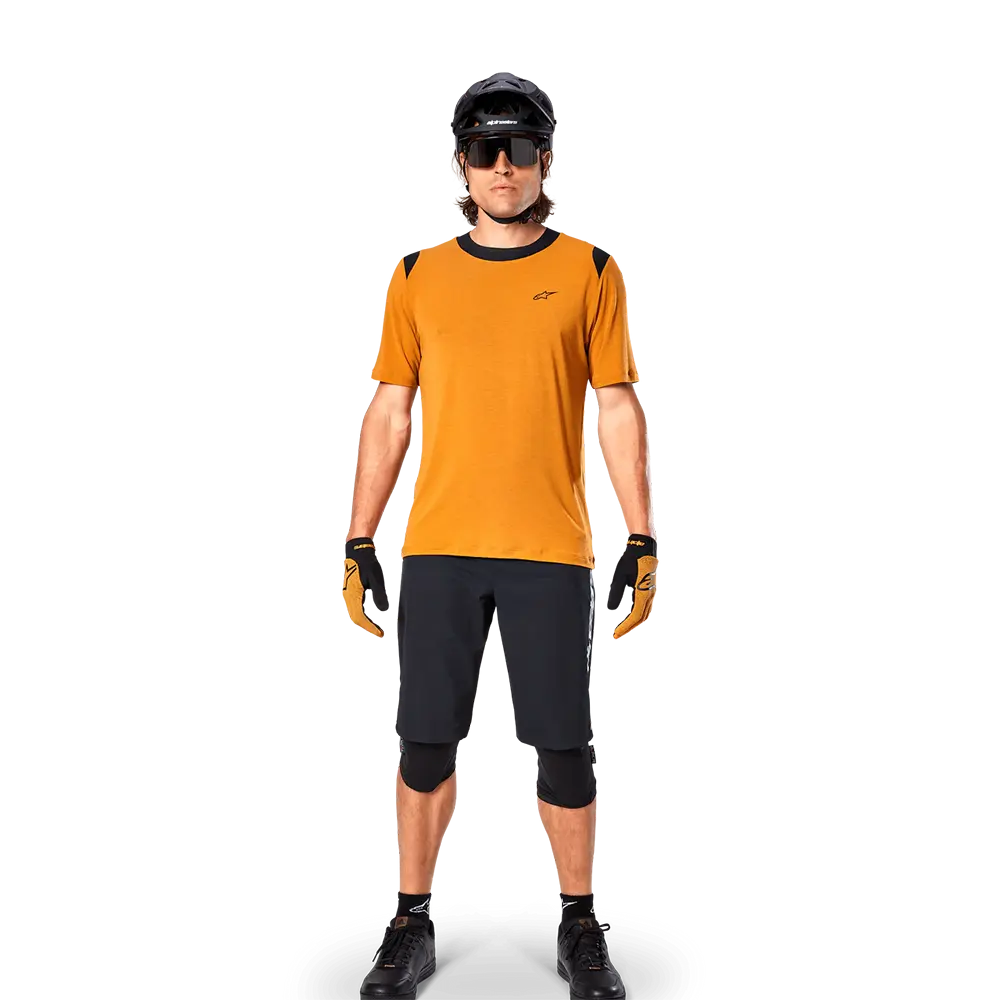  Джерсі Alpinestars A-DURA DRI WOOL SS JERSEY DARK GOLD, XXL