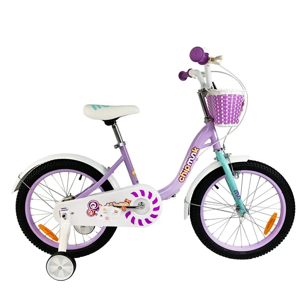 Велосипед детский RoyalBaby Chipmunk MM Girls 14", OFFICIAL UA, фиолетовый