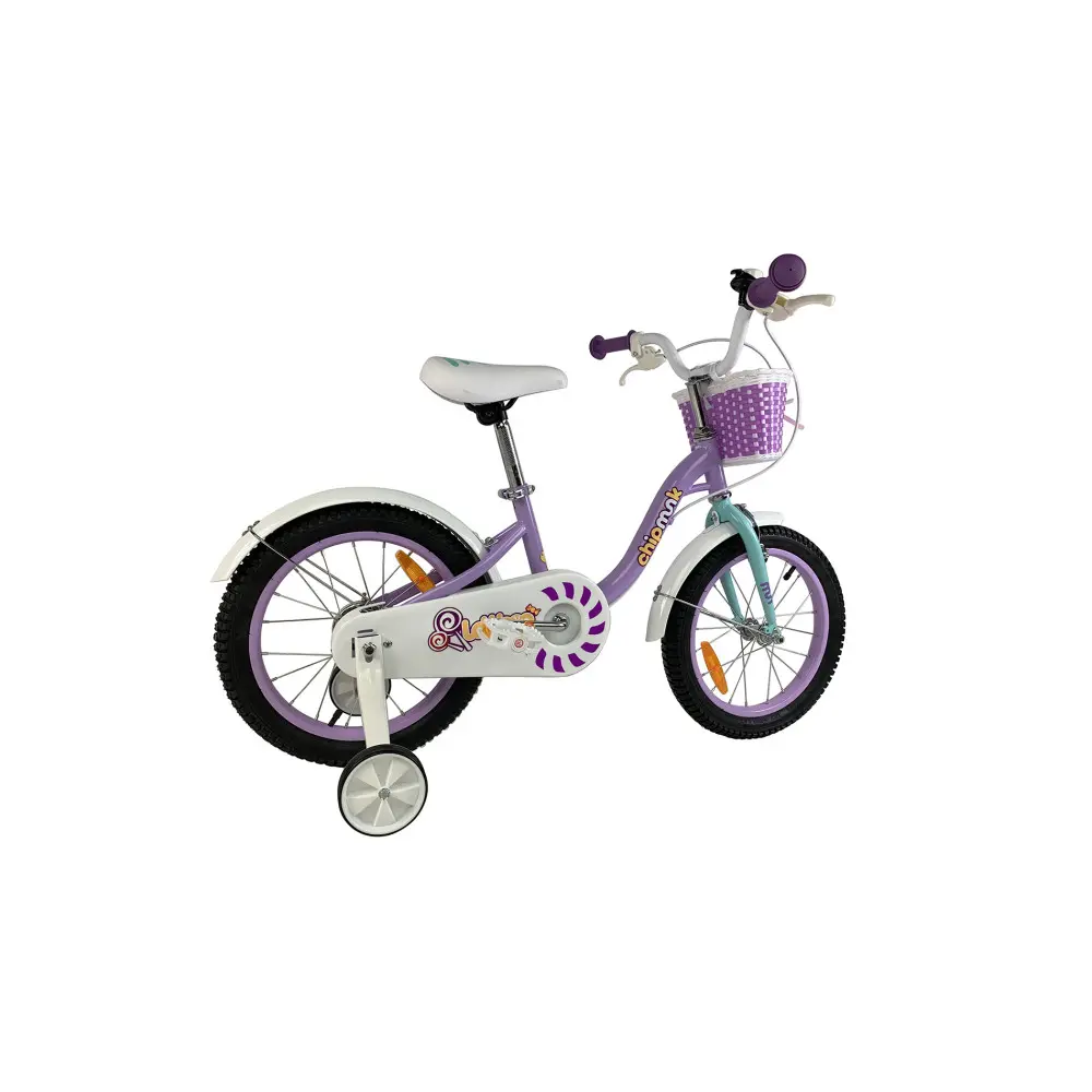 Велосипед детский RoyalBaby Chipmunk MM Girls 14", OFFICIAL UA, фиолетовый