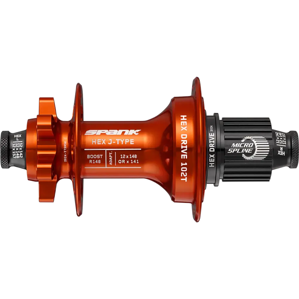  Втулка задня SPANK HEX J-Type Boost R148 Microspline 32H, Orange