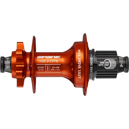  Втулка задня SPANK HEX J-Type Boost R148 Microspline 32H, Orange