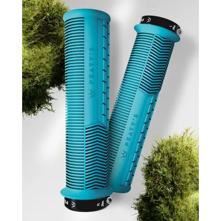  Гріпси Peaty's Monarch Grip Mushroom, Thin 30>32mm, Trail Comfort, Turquoise