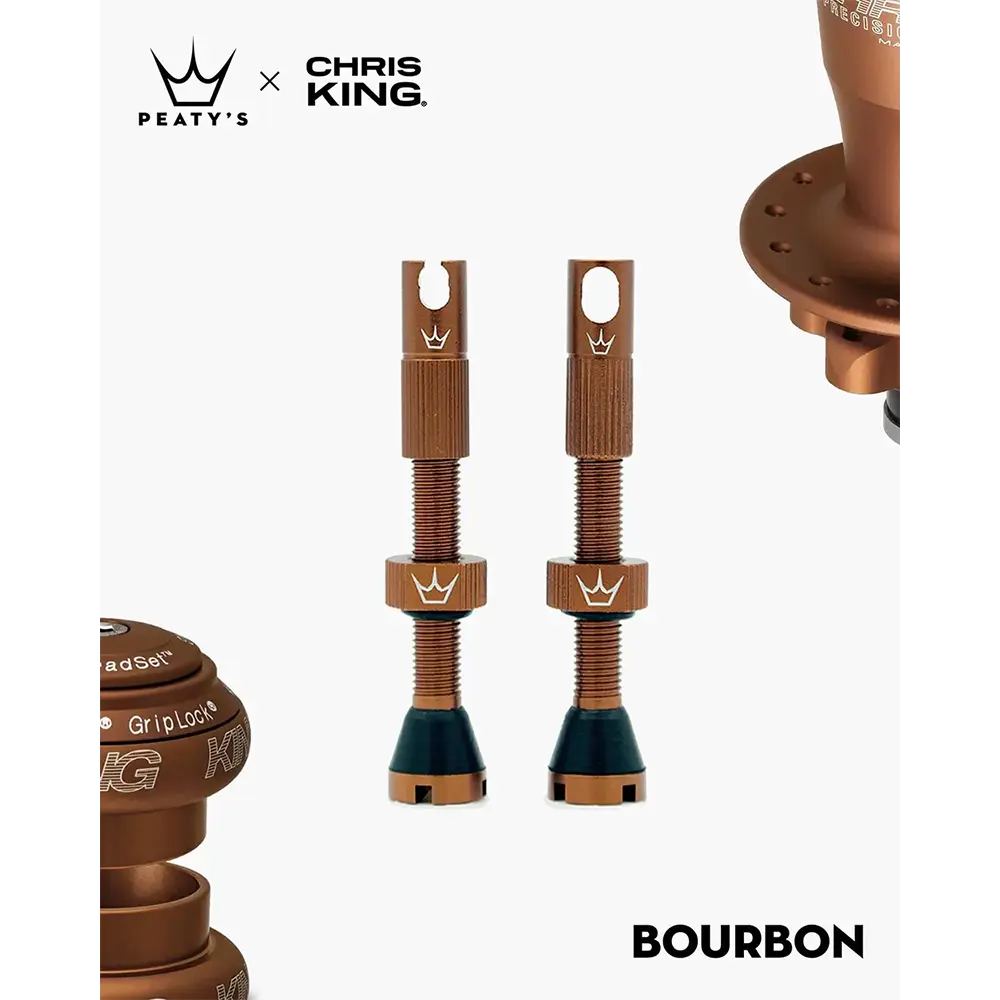  Ніпелі Peaty's x Chris King Tubeless Valves, 42mm, Bourbon