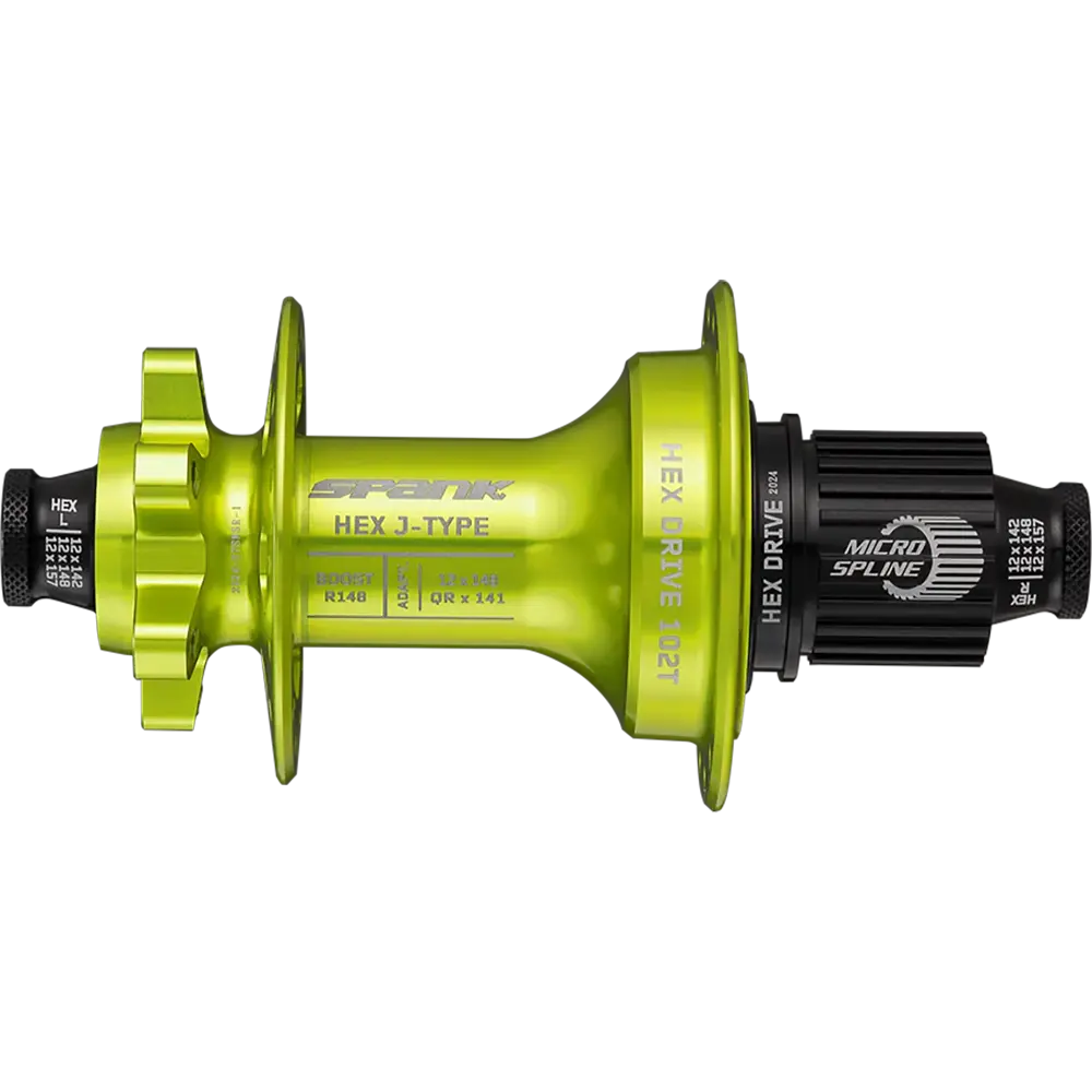  Втулка задня SPANK HEX J-Type Boost R148 XD 32H, Green