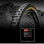 Покрышка бескамерная Continental Der Baron Projekt 27.5"x2.6, черная, складная, ProTection Apex, Skin