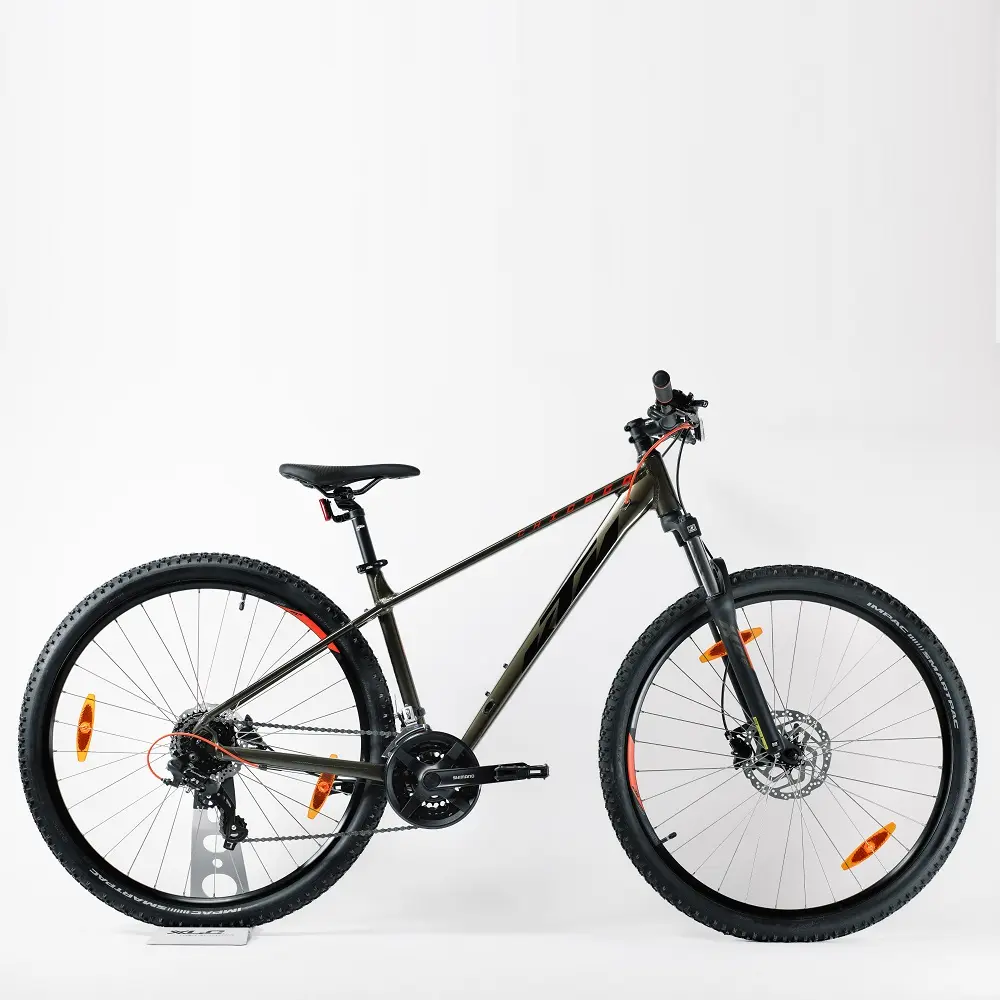 Велосипед KTM CHICAGO 292 29" рама XL/53, матовый черный (оранжевый), 2022