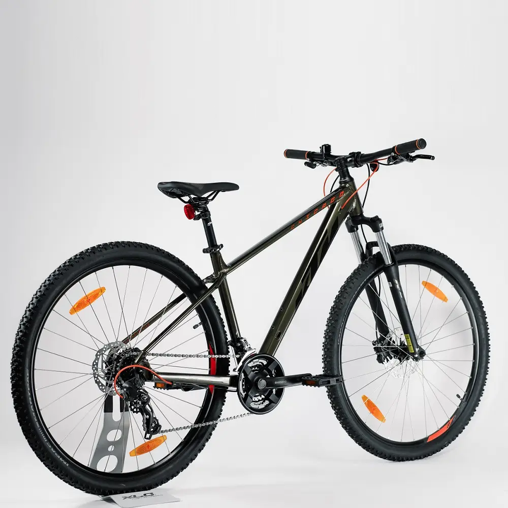 Велосипед KTM CHICAGO 292 29" рама XL/53, матовый черный (оранжевый), 2022