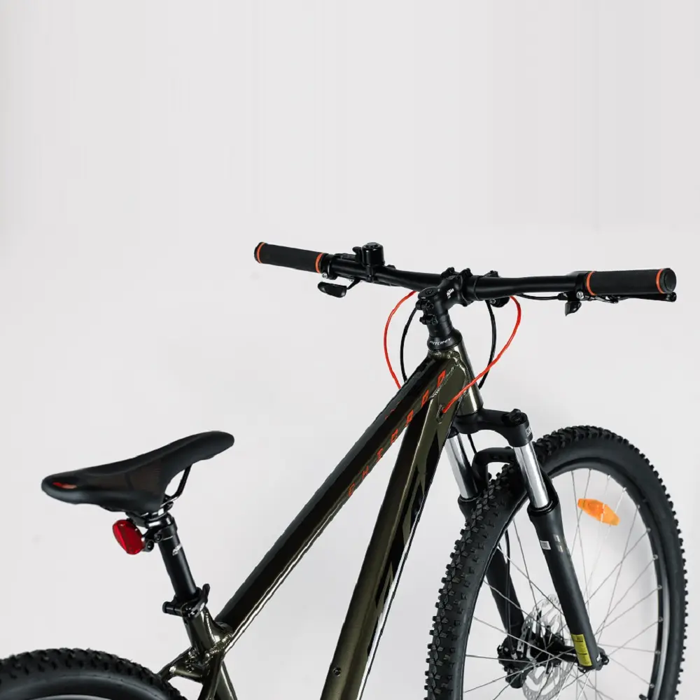 Велосипед KTM CHICAGO 292 29" рама XL/53, матовый черный (оранжевый), 2022