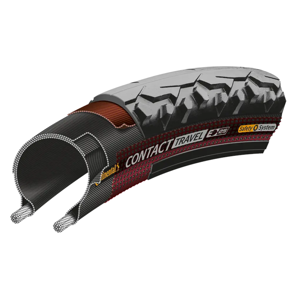 Покришка Continental Contact Travel, 26 x 2.00, Чорна, не складна