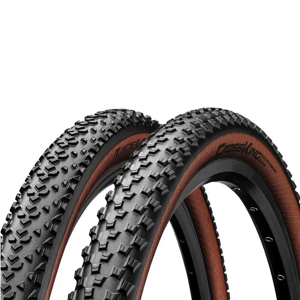 Покрышка Continental Cross King RaceSport 27.5" | 27.5 x 2.20 черно/коричневая, складная, skin