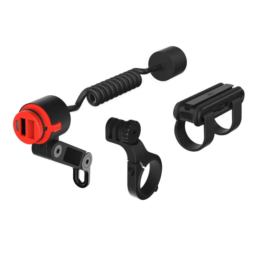 Комплект фара + набір кріплень Knog PWR Mountain Kit 2000 Lumens POWERBANK