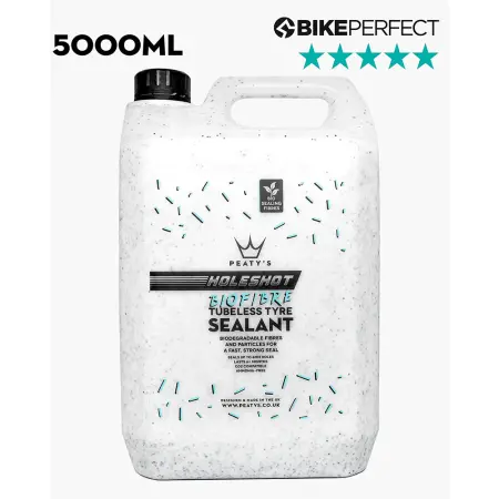  Герметик безкамерний Peaty's Holeshot BioFibre Tubeless Tyre Sealant, 5L