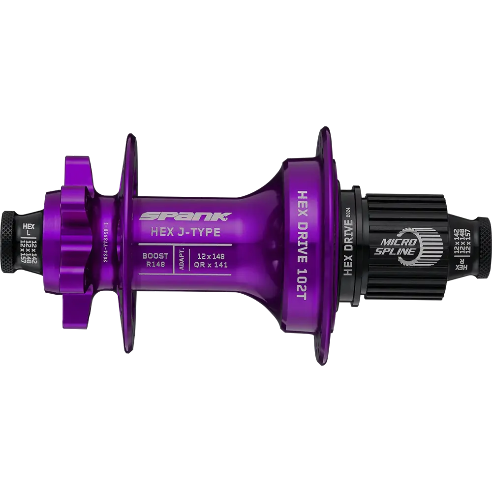  Втулка задня SPANK HEX J-Type Boost R148 XD 32H, Purple