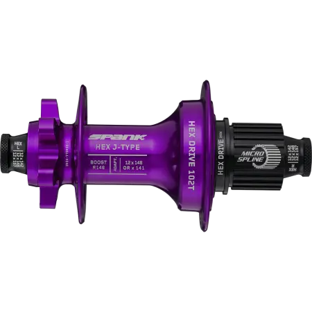 Втулка задня SPANK HEX J-Type Boost R148 XD 32H, Purple