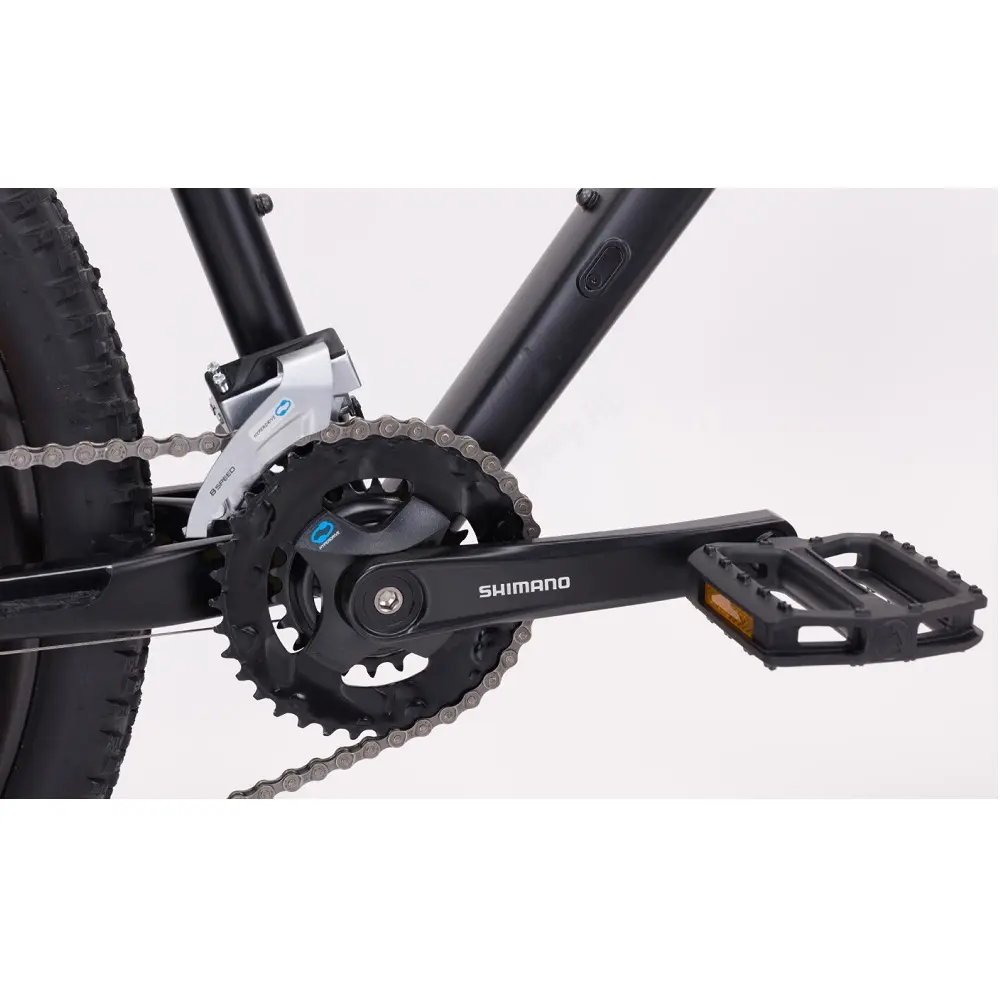 Велосипед KTM CHICAGO 272 27.5" рама M/43, черный матовый (оранжевый), 2022