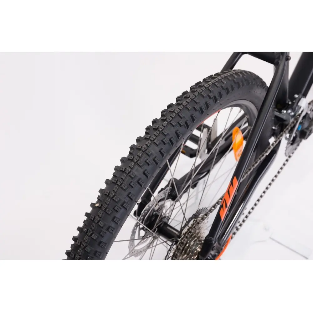 Велосипед KTM CHICAGO 272 27.5" рама M/43, черный матовый (оранжевый), 2022