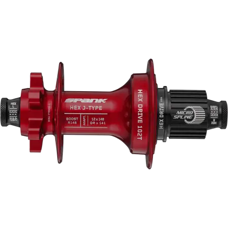  Втулка задня SPANK HEX J-TYPE Boost R148 HG 32H, Red
