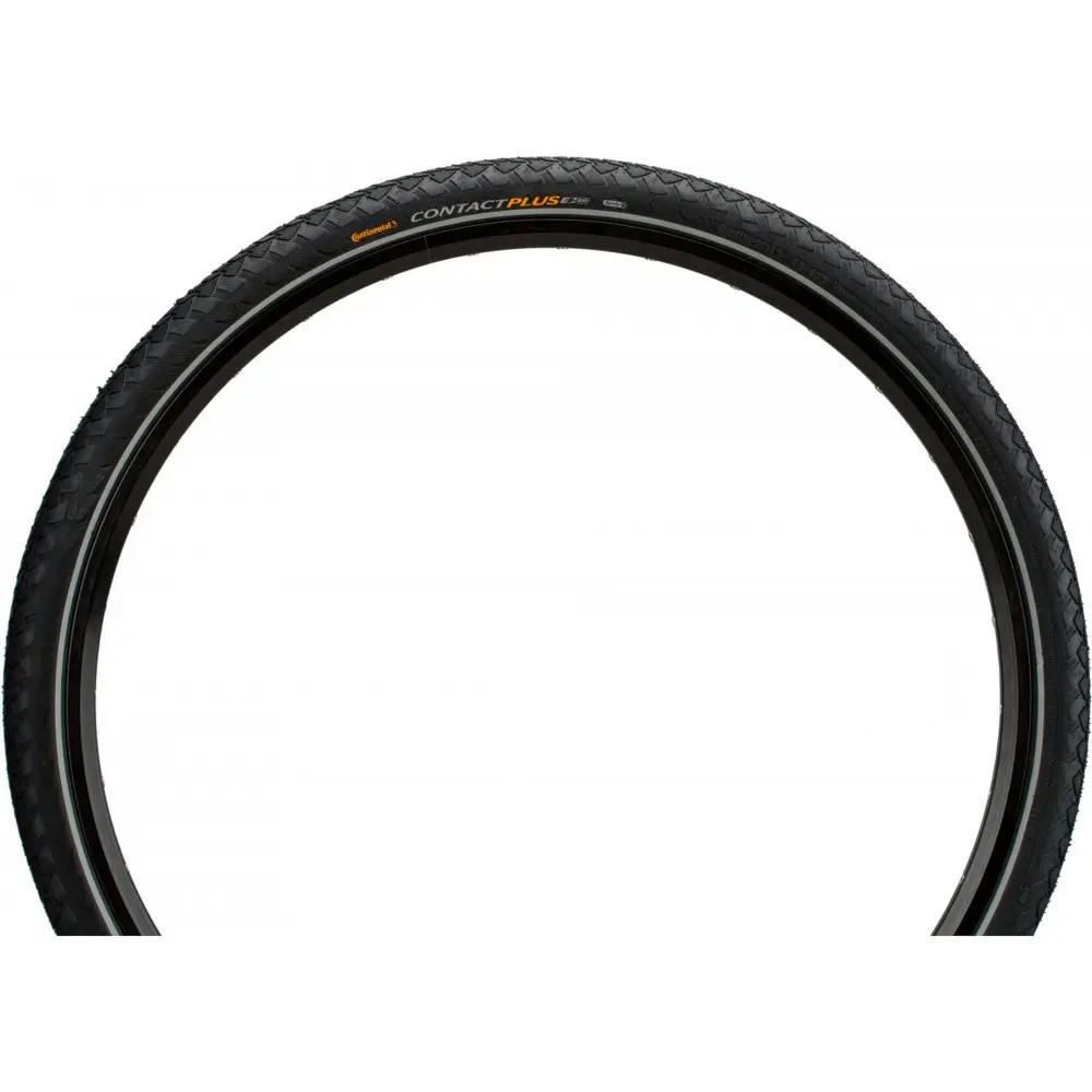 Покрышка Continental CONTACT Plus 28"x1.6, SafetyPlus Breaker, светоотражающая