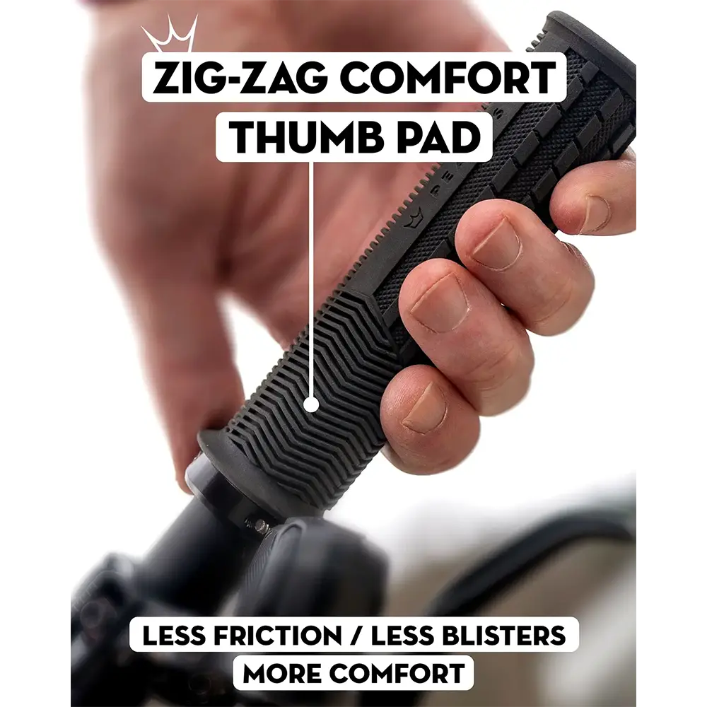 Грипсы Peaty's Monarch Grip Knurl, Thick 32>34mm, Race Control, Black