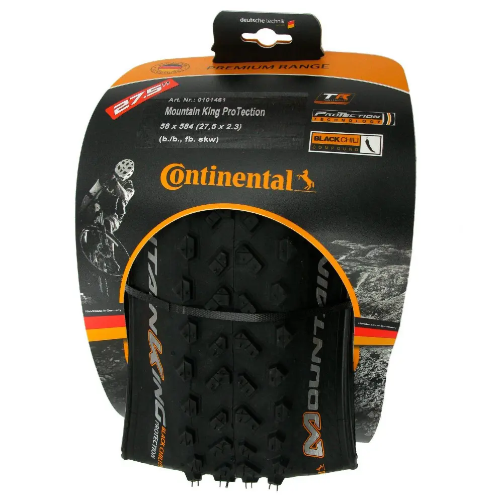 Покришка Continental Mountain King 2.2, 27.5"x2.20, 55-584, Foldable, PureGrip, Performance, Skin, чорний