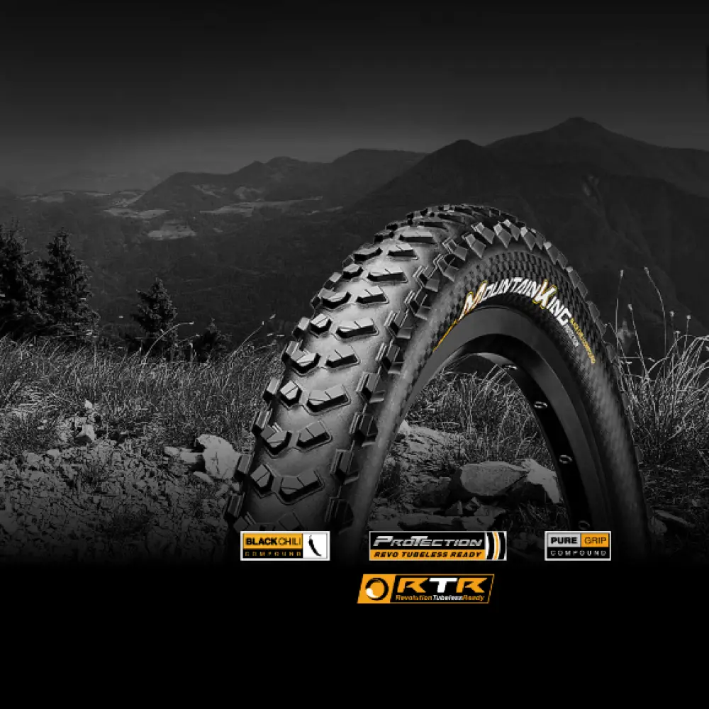 Покришка Continental Mountain King 2.2, 27.5"x2.20, 55-584, Foldable, PureGrip, Performance, Skin, чорний