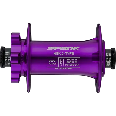 Втулка передня SPANK HEX J-TYPE Boost F15/20, Purple