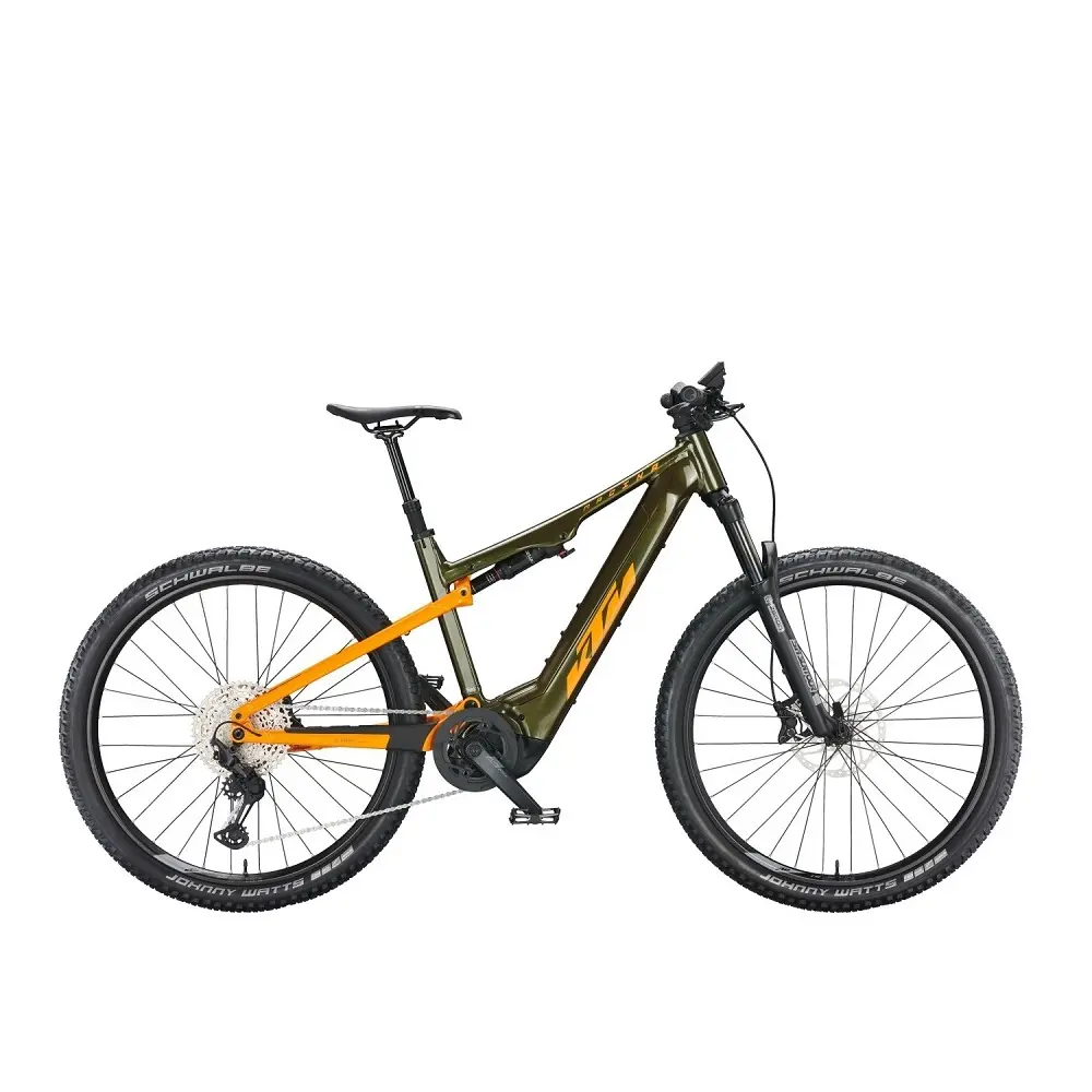 Электровелосипед KTM MACINA CHACANA 792 рама L/48, зелено-оранжевый, 2022