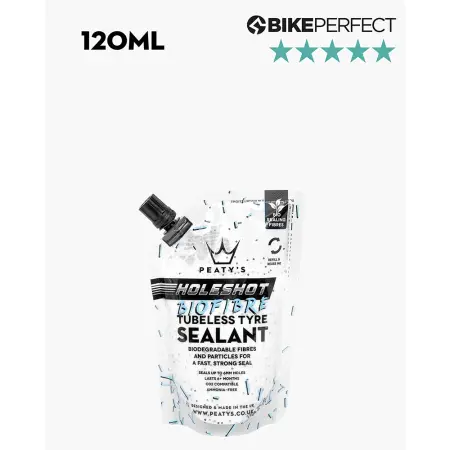  Герметик безкамерний Peaty's Holeshot BioFibre Tubeless Tyre Sealant, 120ml