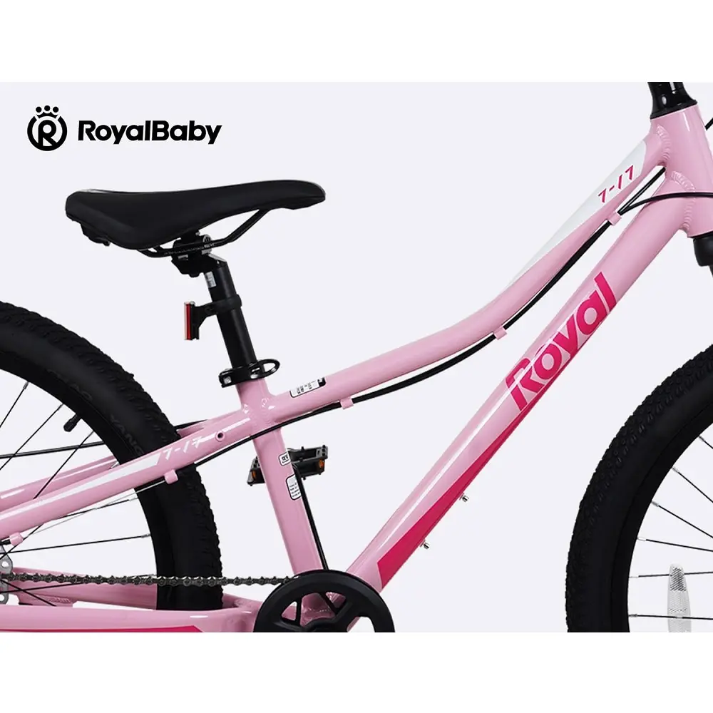  Велосипед RoyalBaby Royal 7-17 24", OFFICIAL UA, рожевий