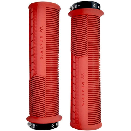 Грипсы Peaty's Monarch Grip Mushroom, Thin 30>32mm, Trail Comfort, Red