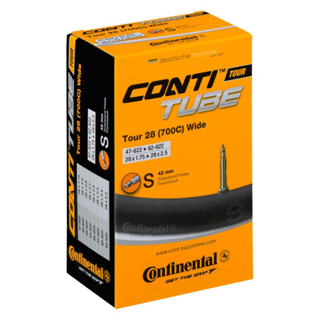 Камера Continental Tour Tube Wide 28", 47-622->62-622, S42, 230 г 