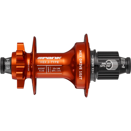 Втулка задняя SPANK HEX J-Type Boost R148 Microspline 32H, Orange