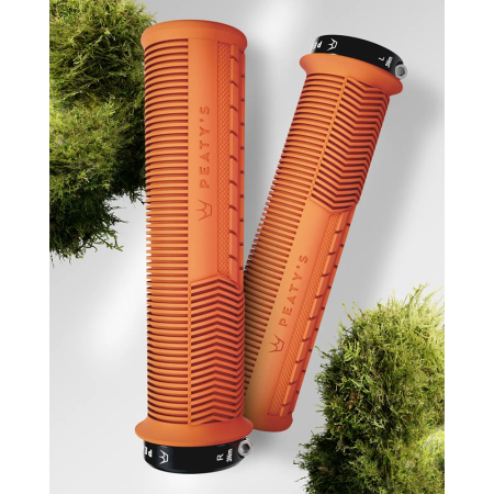 Грипсы Peaty's Monarch Grip Mushroom, Thin 30>32mm, Trail Comfort, Mango