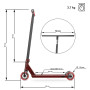  Самокат трюковий Hipe H11 Magma (black/red)