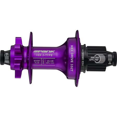 Втулка задняя SPANK HEX J-Type Boost R148 Microspline 32H, Purple