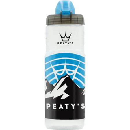  Фляга Peaty's x Fidlock Lockin Bottle, Mountains / Clear, 600ml