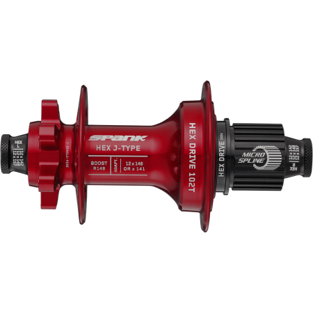 Втулка задняя SPANK HEX J-Type Boost R148 Microspline 32H, Red