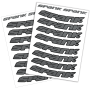 Набор наклеек на обода SPANK Decal kit, Silver
