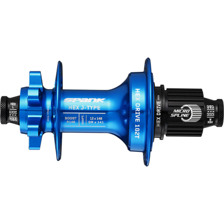 Втулка задняя SPANK HEX J-Type Boost R148 Microspline 32H, Blue