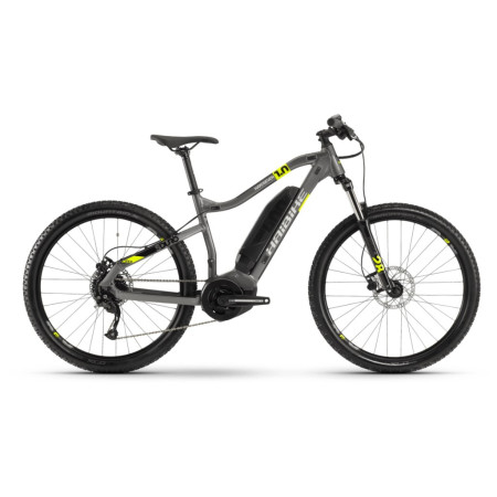 Электровелосипед Haibike SDURO HardSeven 1.0 400Wh 9 s. Altus 27,5", рама L, титан-лайм-черный, 2020