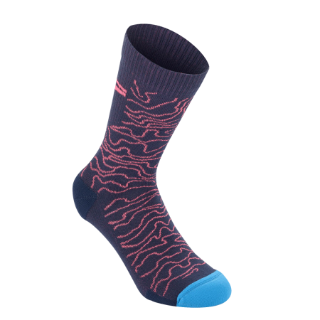 Носки Alpinestars DROP SOCKS 15 DARK NAVY CORAL, M